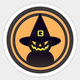 grin witch'o lantern Sticker